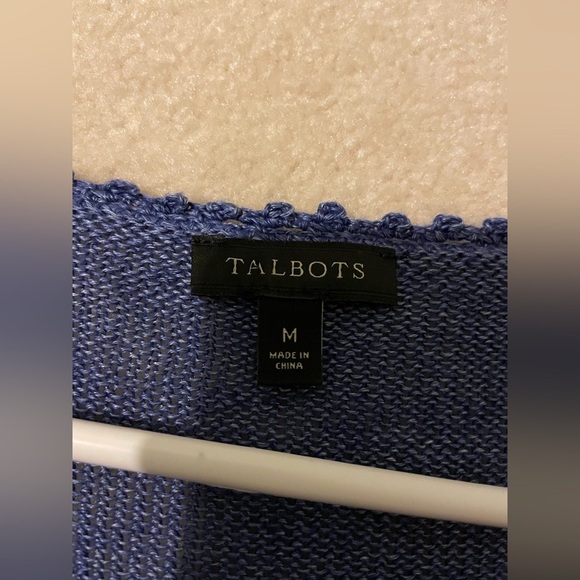 Talbots 100% linen sweater-medium NWOT - Picture 6 of 7
